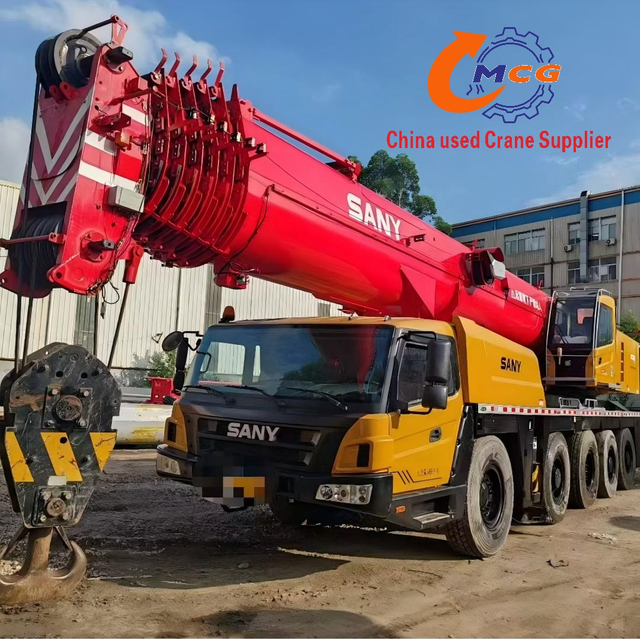 Un rentable en la venta 2019 Sany 130 toneladas de 7-Sections Used Truck Crane para la venta