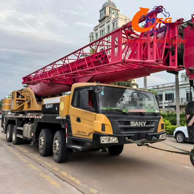 Confiable 2021 sany 50 toneladas 5-section boom usada grúa de camión en excelentes condiciones
