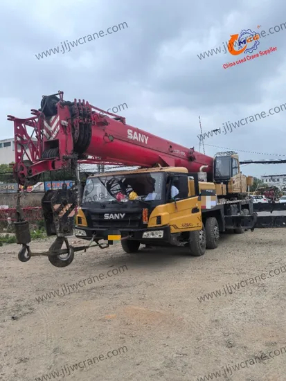 Crane de camiones de 50 toneladas de sany 500e5 usadas (modelo de julio de 2020, boom de 45.5 metros)