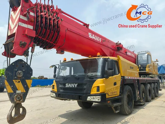 Maquinaria pesada para la venta 2020 Sany 130 toneladas All Terrain Used Truck Crane a un precio razonable